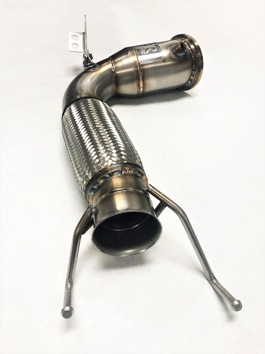 Competition Series 4" Catless Downpipe for the 2016+ X1/X2/2 Series Gran Coupe B46 US Spec (4 Cylinder) Engine