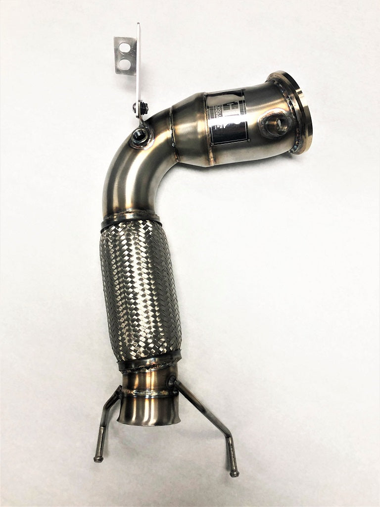 Competition Series 4" Catless Downpipe for the 2015+ Mini Cooper S, Clubman, Cabrio and Countryman EU/Asia Spec & Cooper JCW all region (4 Cylinder) Engine