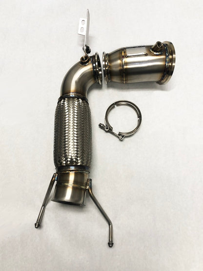Competition Series 4" Catless Downpipe for the 2015+ Mini Cooper S, Clubman, Cabrio and Countryman EU/Asia Spec & Cooper JCW all region (4 Cylinder) Engine