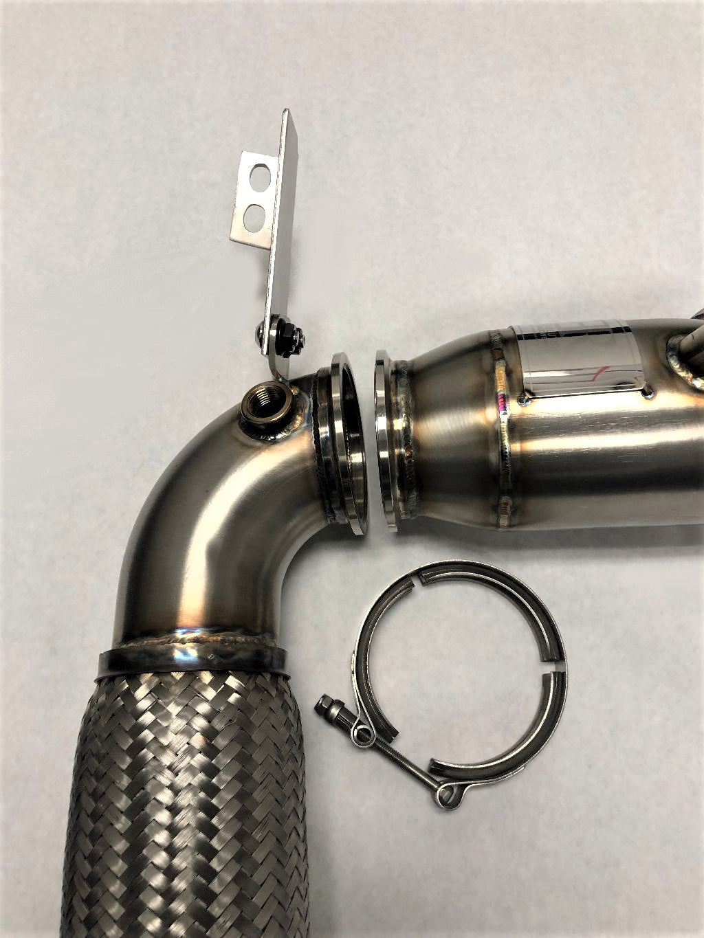 Sports Series 4" High Flow Catted Downpipe for the 2015+ Mini Cooper S, Clubman, Cabrio and Countryman EU/Asia Spec & Cooper JCW all region (4 Cylinder) Engine