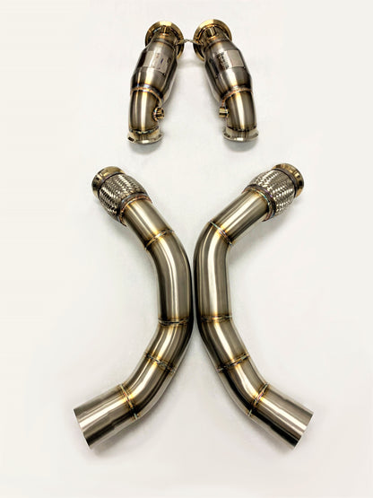 Sports Series High Flow Catted Downpipe for 2018-23 M5/M8 S63M Engine