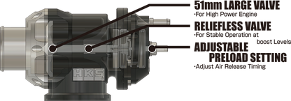 Charge Pipe Kit for 2006-08 (Short Version) 135i/335i N54 Engine (HKS BOV)